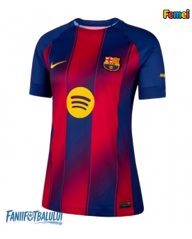 Barcelona Tricou Fotbal Replică 2025-26 Femei Acasa